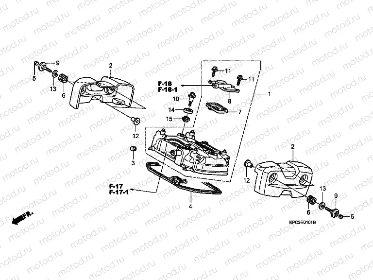 E-1-1 REAR VALVE COVER