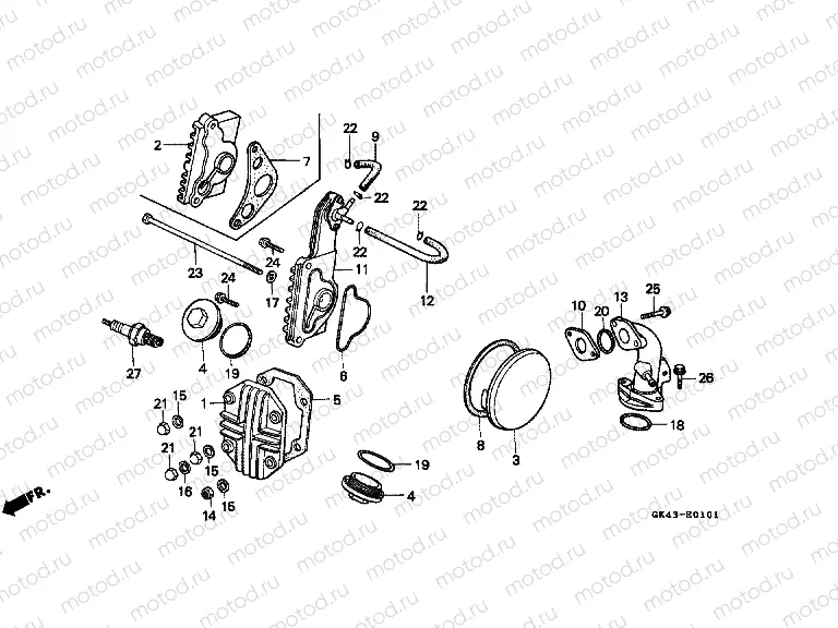 E-1-1 VALVE COVER (C50LAG / J / N)