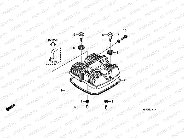 E-1-1 VALVE COVER (CBF1507 / M7 / M9 / MA / MB / MC)