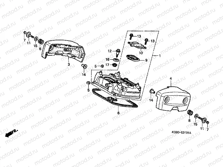 E-1-1 VALVE COVER (REAR)