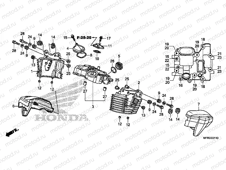 E-1-10 REAR VALVE COVER