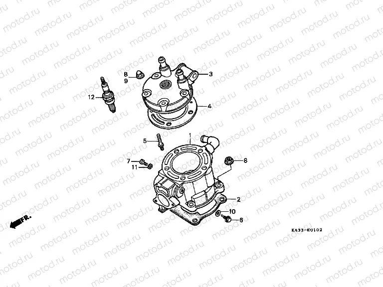 E-1-2 CYLINDER / CYLINDER HEAD (3)