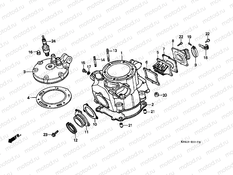 E-1-2 CYLINDER / CYLINDER HEAD (3)