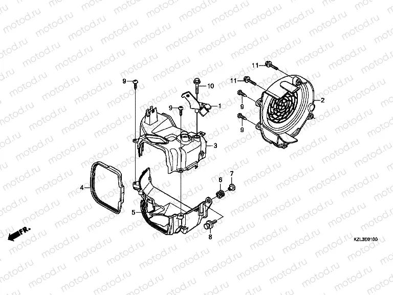 E-1 COVER / FAN COVER