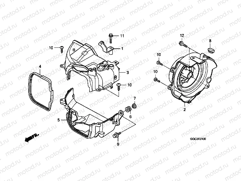 E-1 COVER / FAN COVER