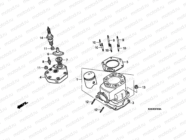 E-1 CYLINDER / CYLINDER HEAD
