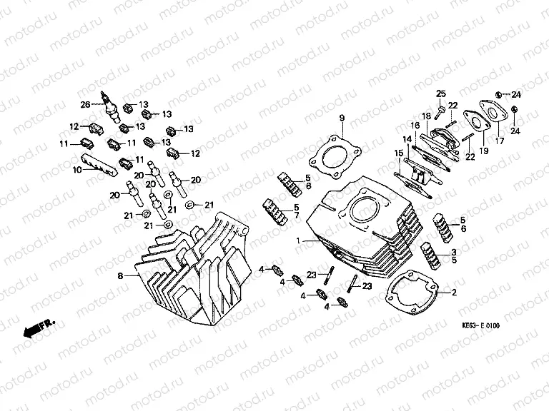 E-1 CYLINDER / CYLINDER HEAD