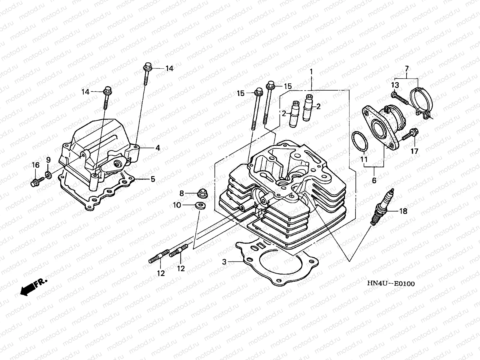 E-1 CYLINDER HEAD