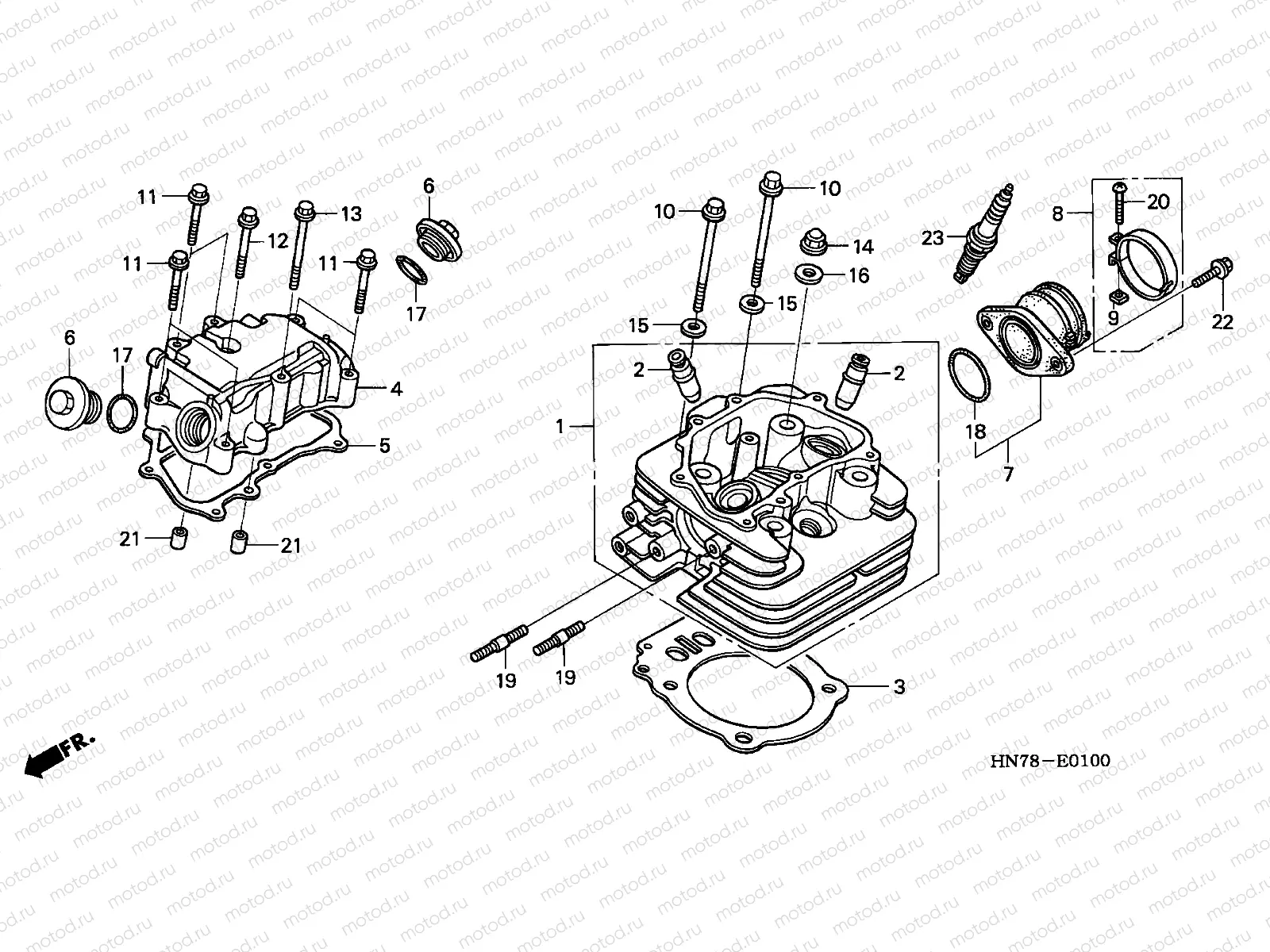 E-1 CYLINDER HEAD