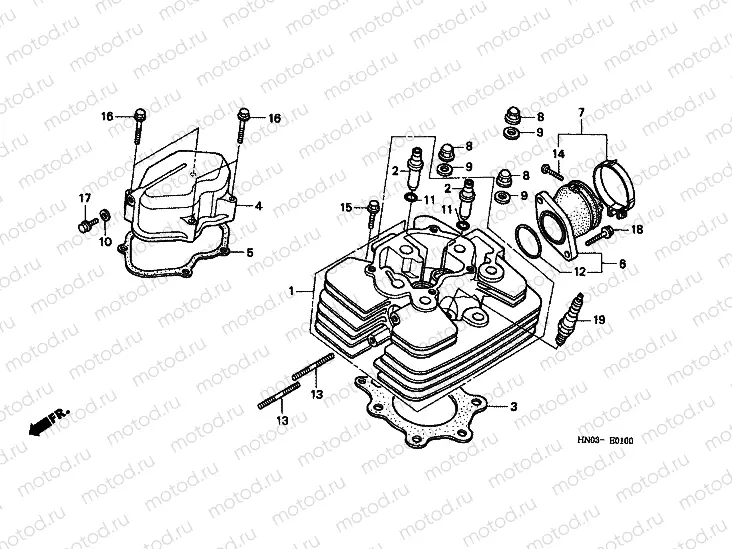 E-1 CYLINDER HEAD