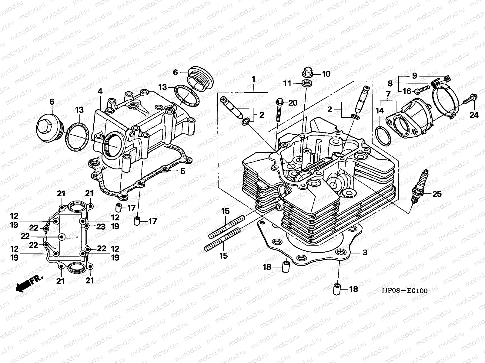 E-1 CYLINDER HEAD