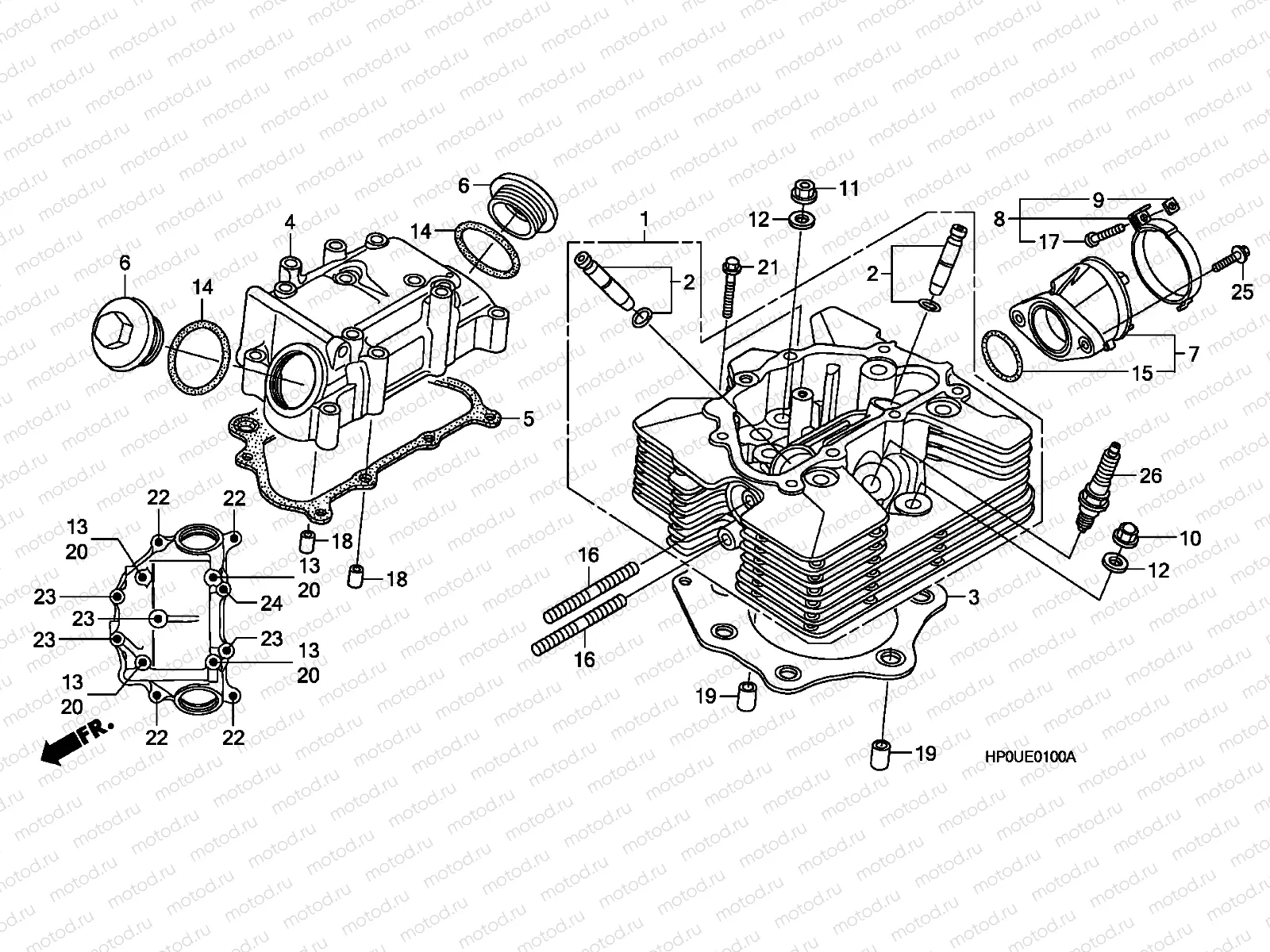 E-1 CYLINDER HEAD