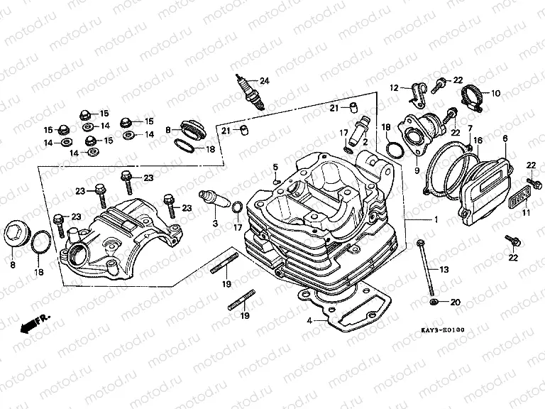 E-1 CYLINDER HEAD
