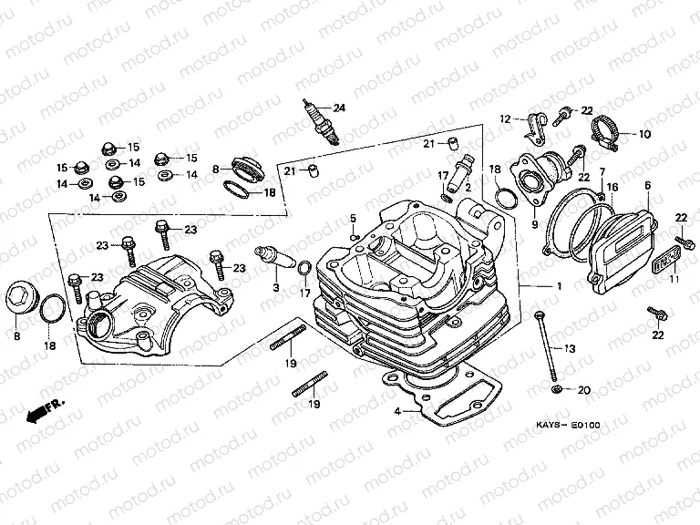 E-1 CYLINDER HEAD