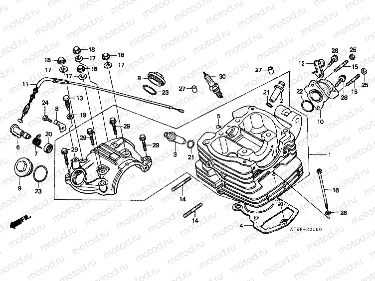 E-1 CYLINDER HEAD