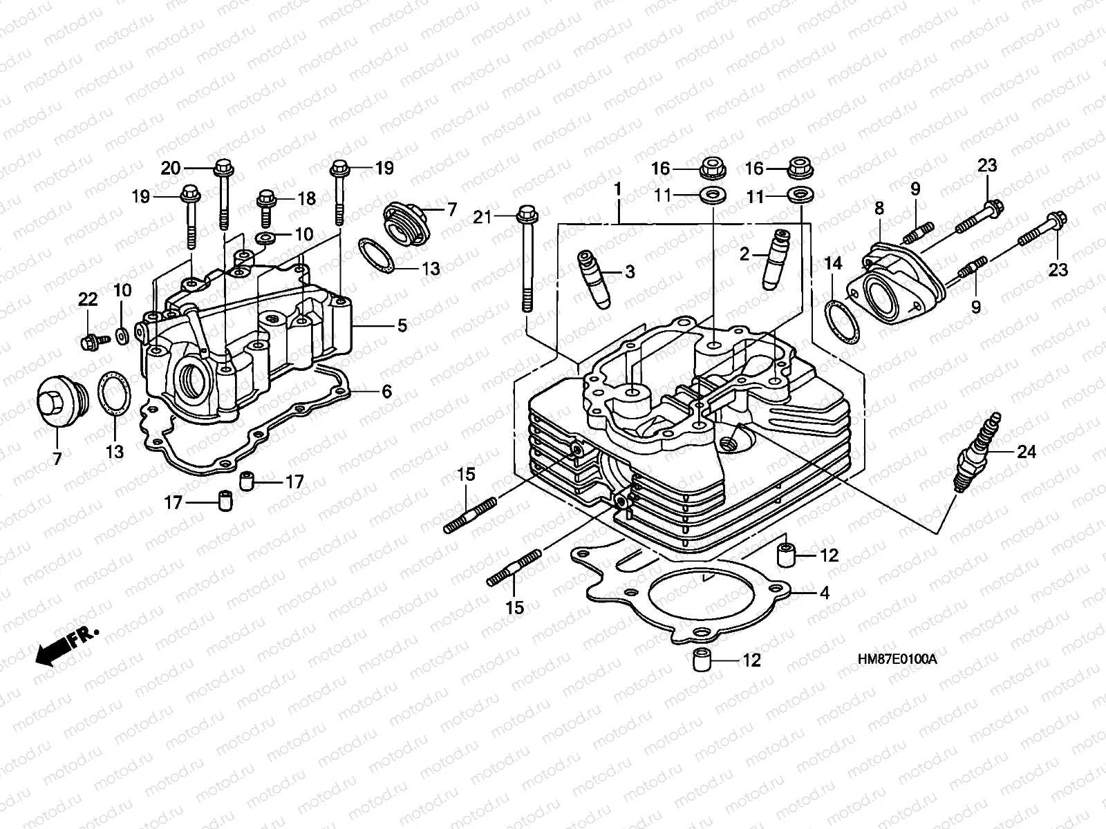 E-1 CYLINDER HEAD