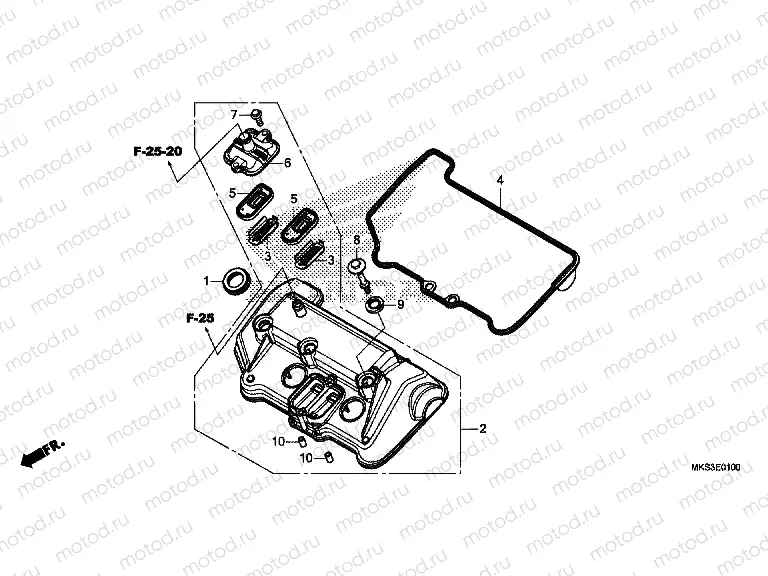 E-1 CYLINDER HEAD COVER