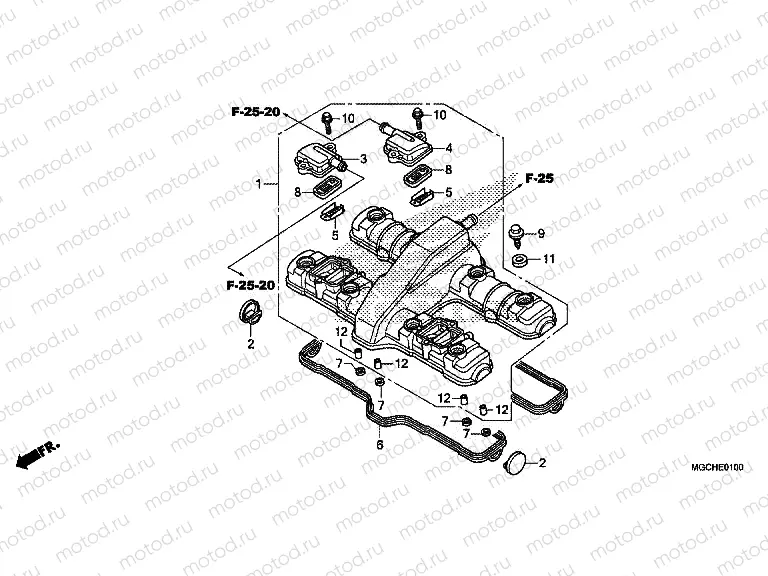 E-1 CYLINDER HEAD COVER