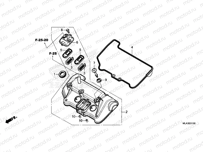 E-1 CYLINDER HEAD COVER