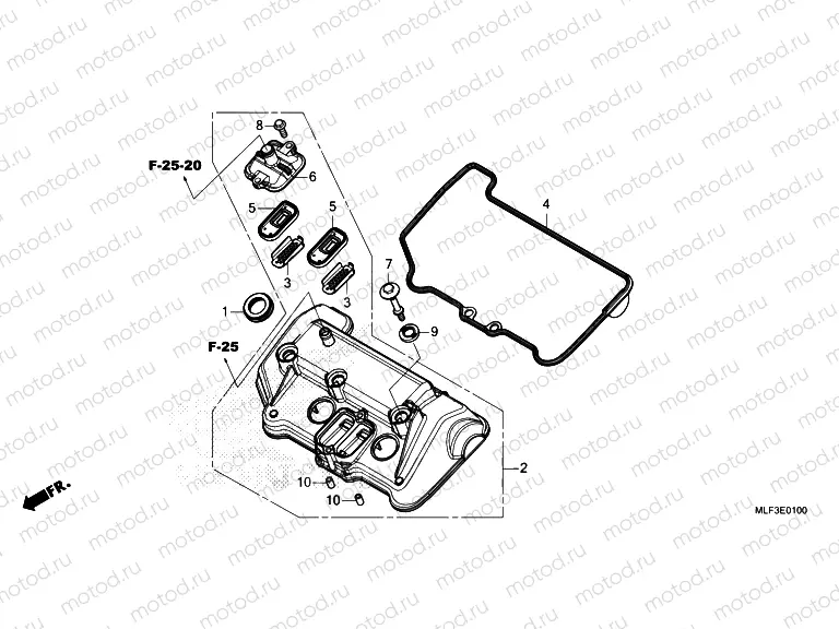 E-1 CYLINDER HEAD COVER