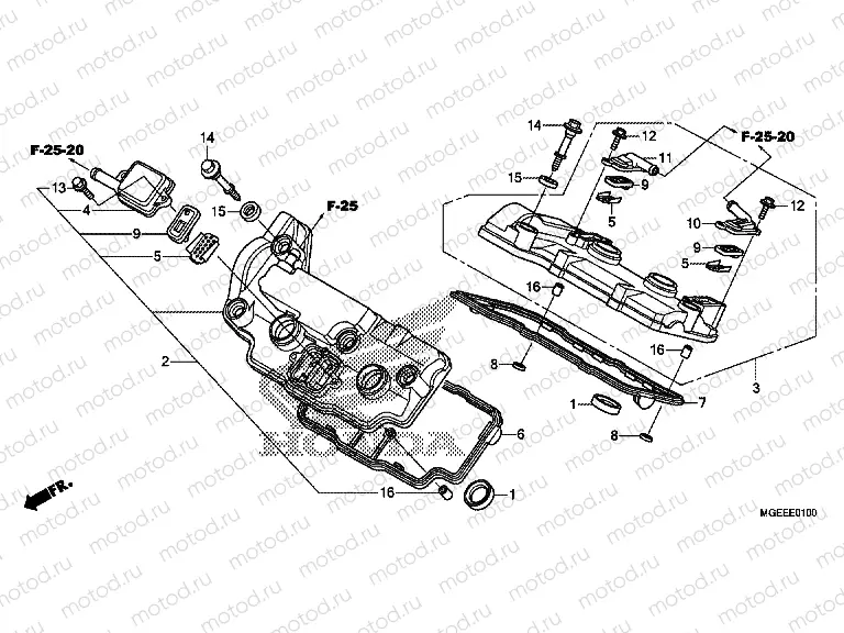 E-1 CYLINDER HEAD COVER