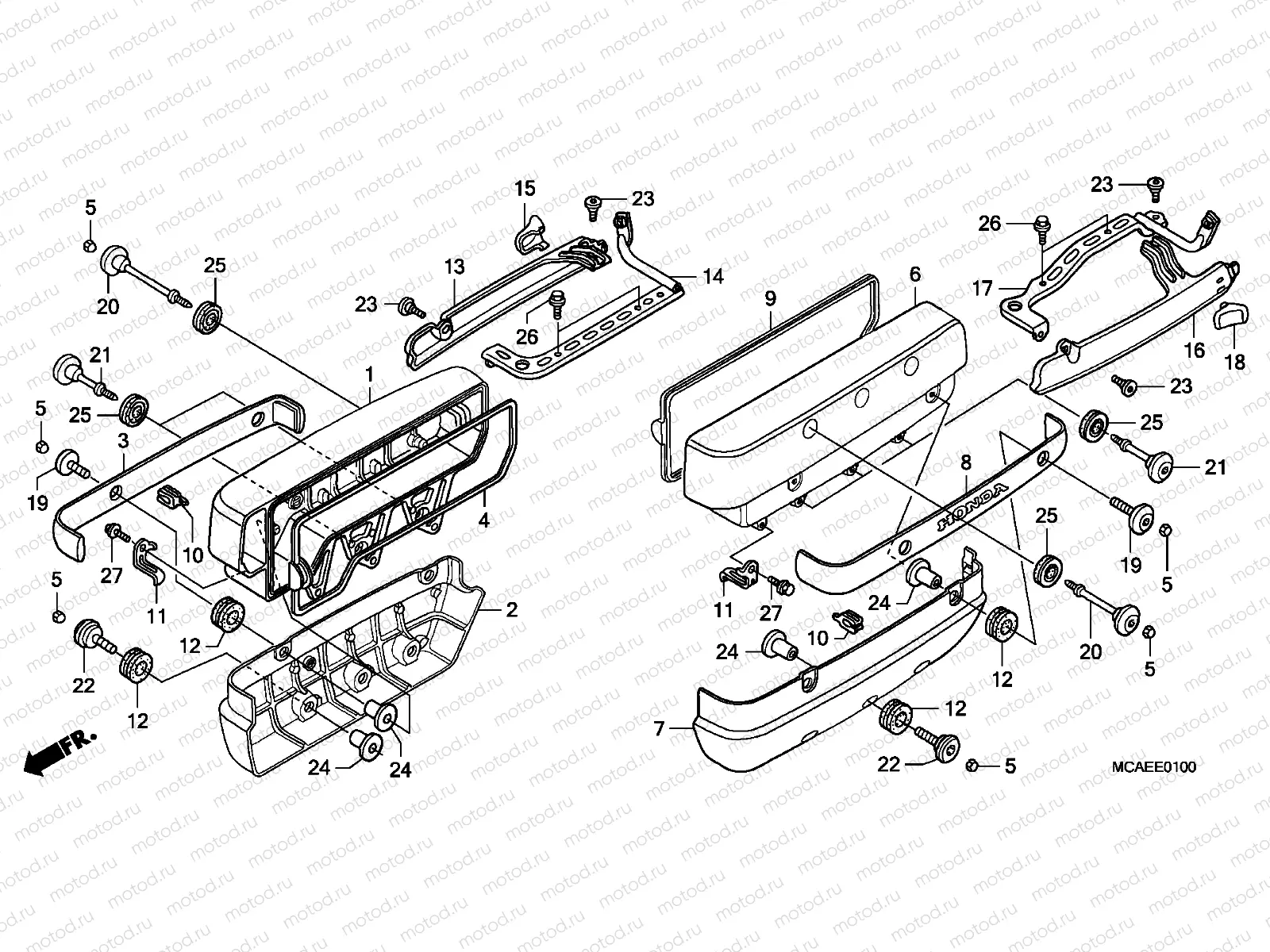 E-1 CYLINDER HEAD COVER