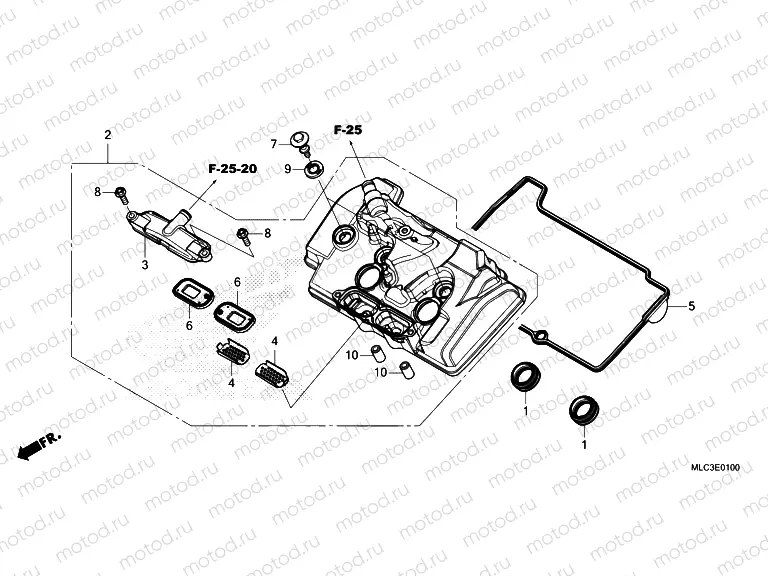 E-1 CYLINDER HEAD COVER