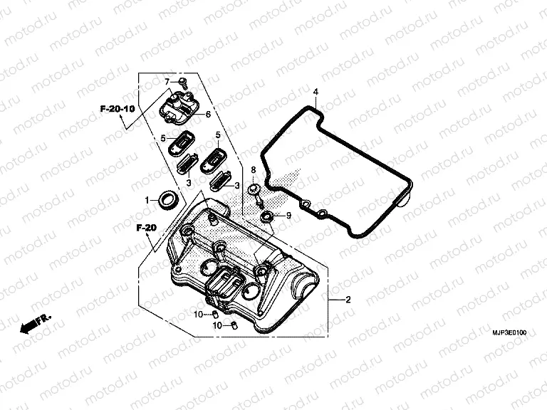 E-1 CYLINDER HEAD COVER