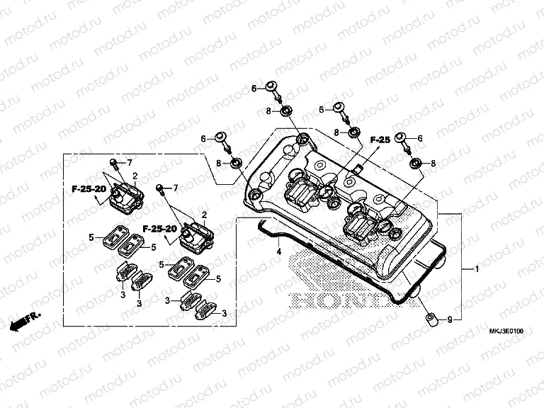 E-1 CYLINDER HEAD COVER