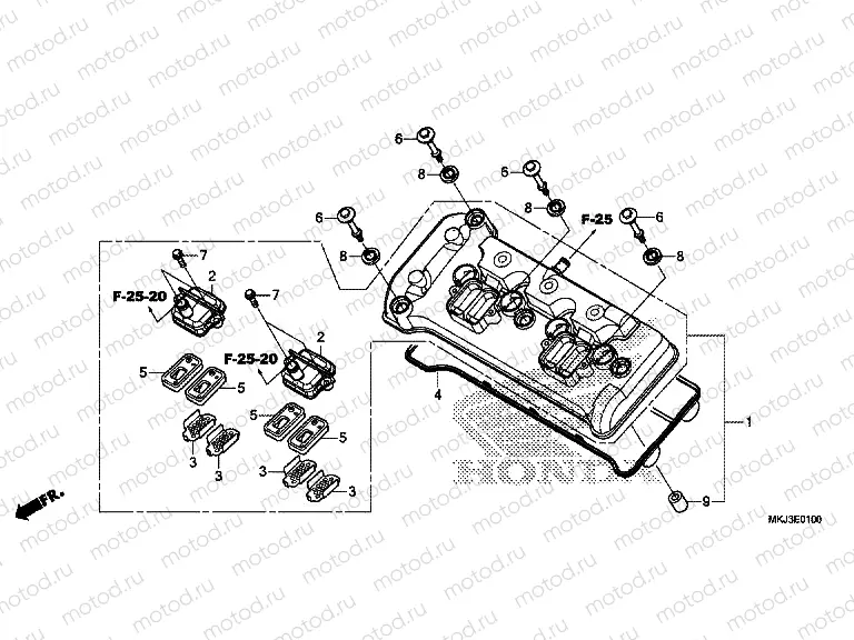 E-1 CYLINDER HEAD COVER
