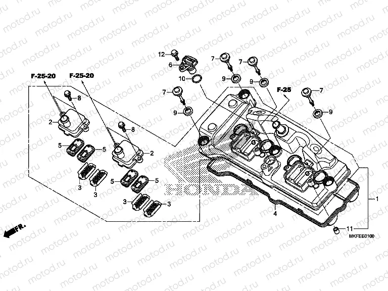 E-1 CYLINDER HEAD COVER