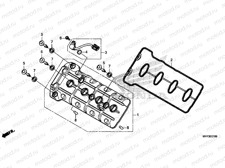E-1 CYLINDER HEAD COVER