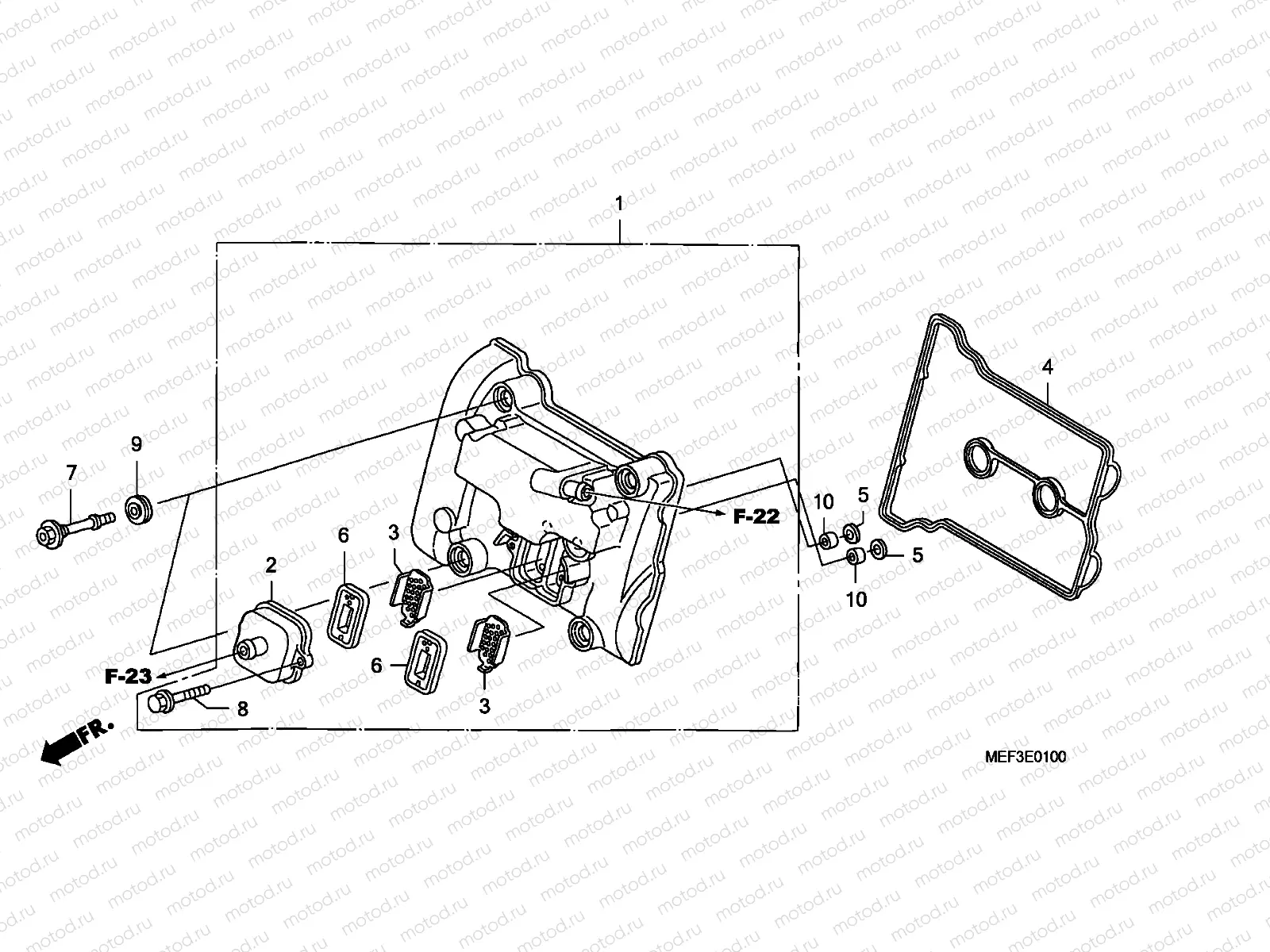 E-1 CYLINDER HEAD COVER