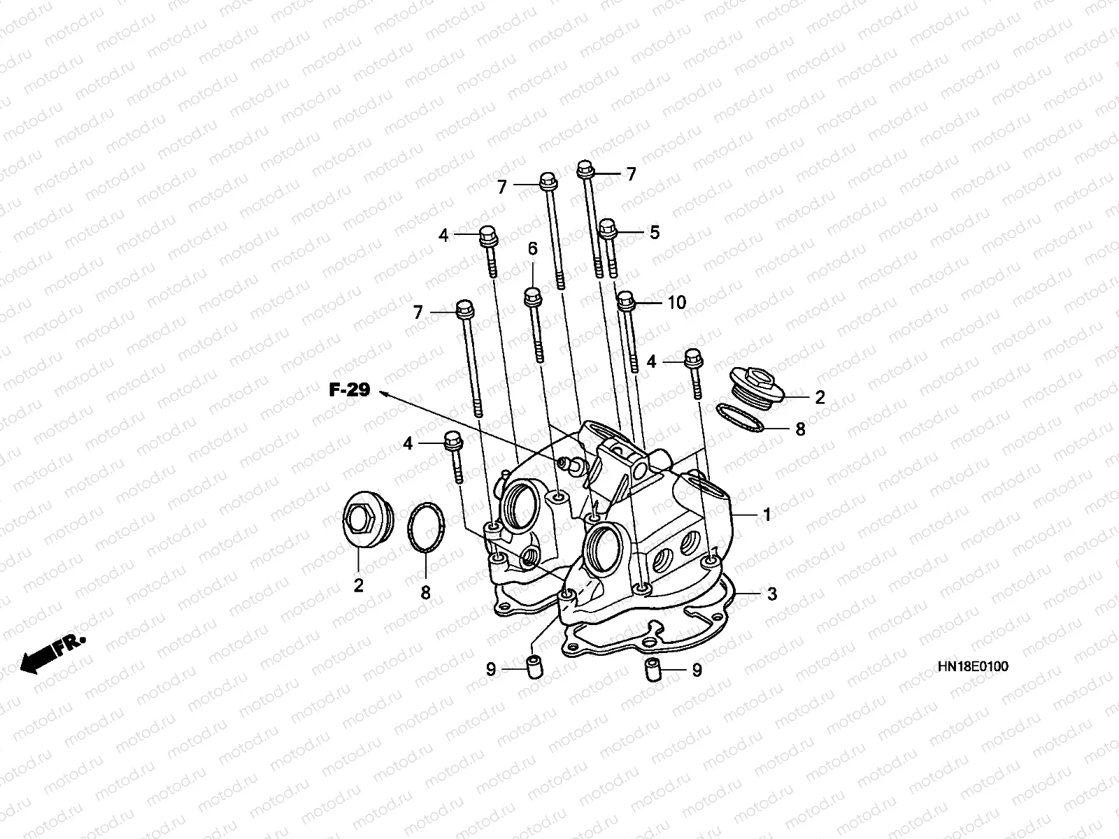 E-1 CYLINDER HEAD COVER