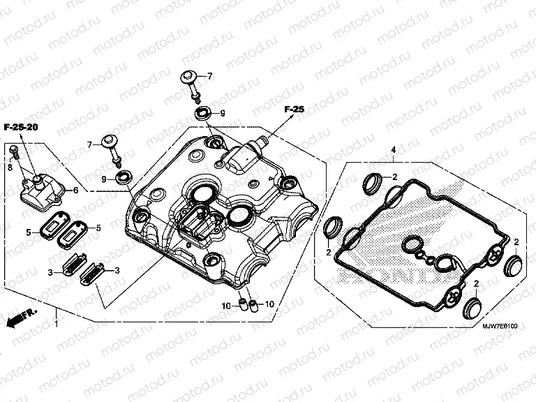E-1 CYLINDER HEAD COVER