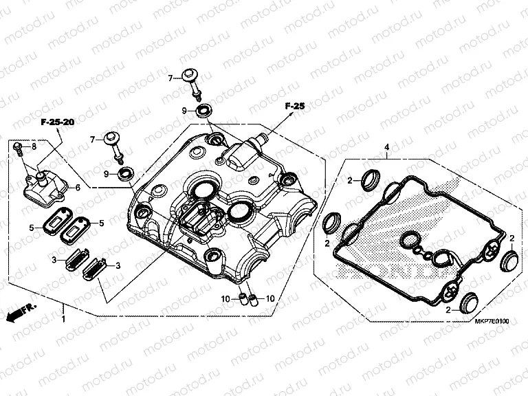 E-1 CYLINDER HEAD COVER