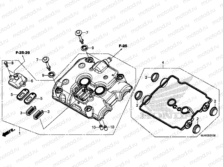E-1 CYLINDER HEAD COVER