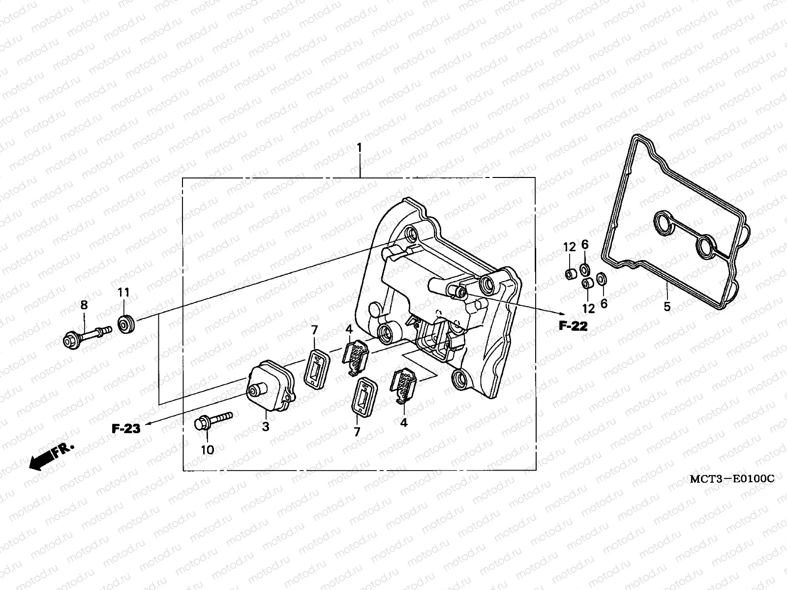 E-1 CYLINDER HEAD COVER