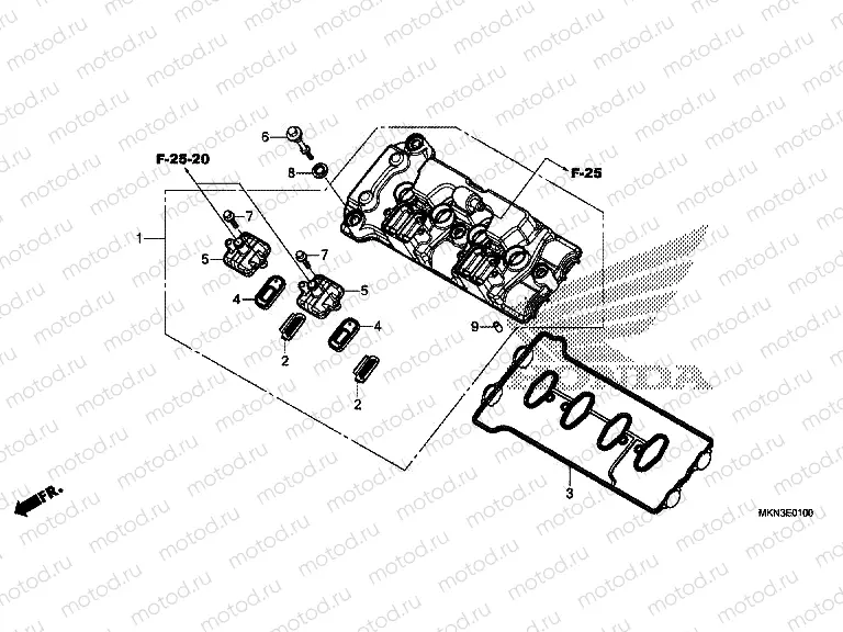 E-1 CYLINDER HEAD COVER