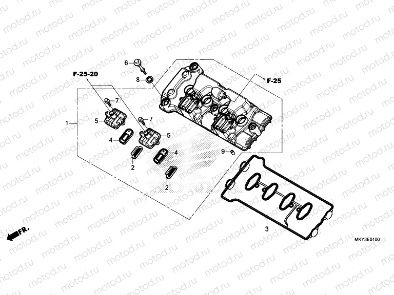 E-1 CYLINDER HEAD COVER