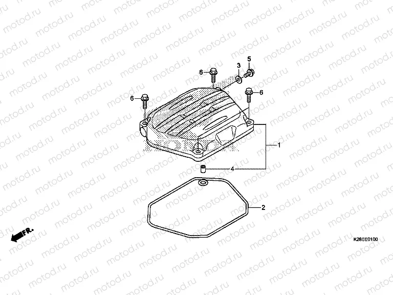 E-1 CYLINDER HEAD COVER