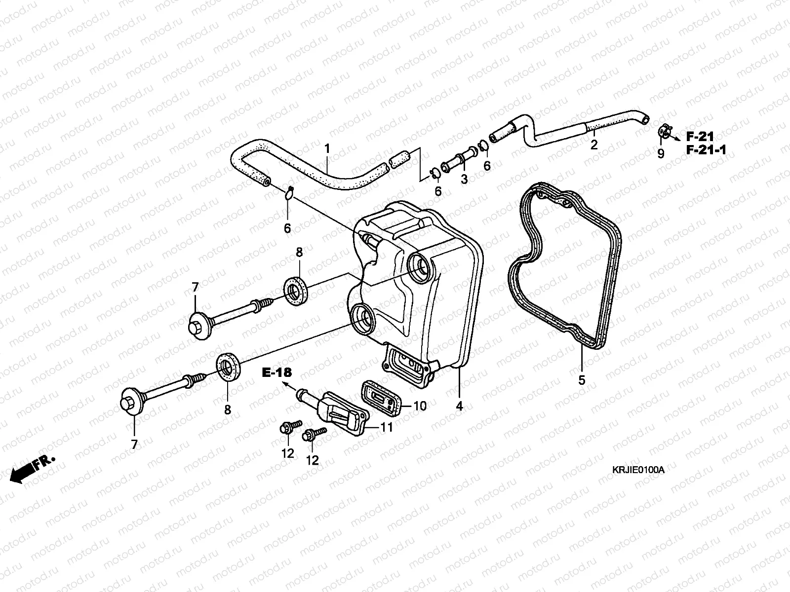 E-1 CYLINDER HEAD COVER