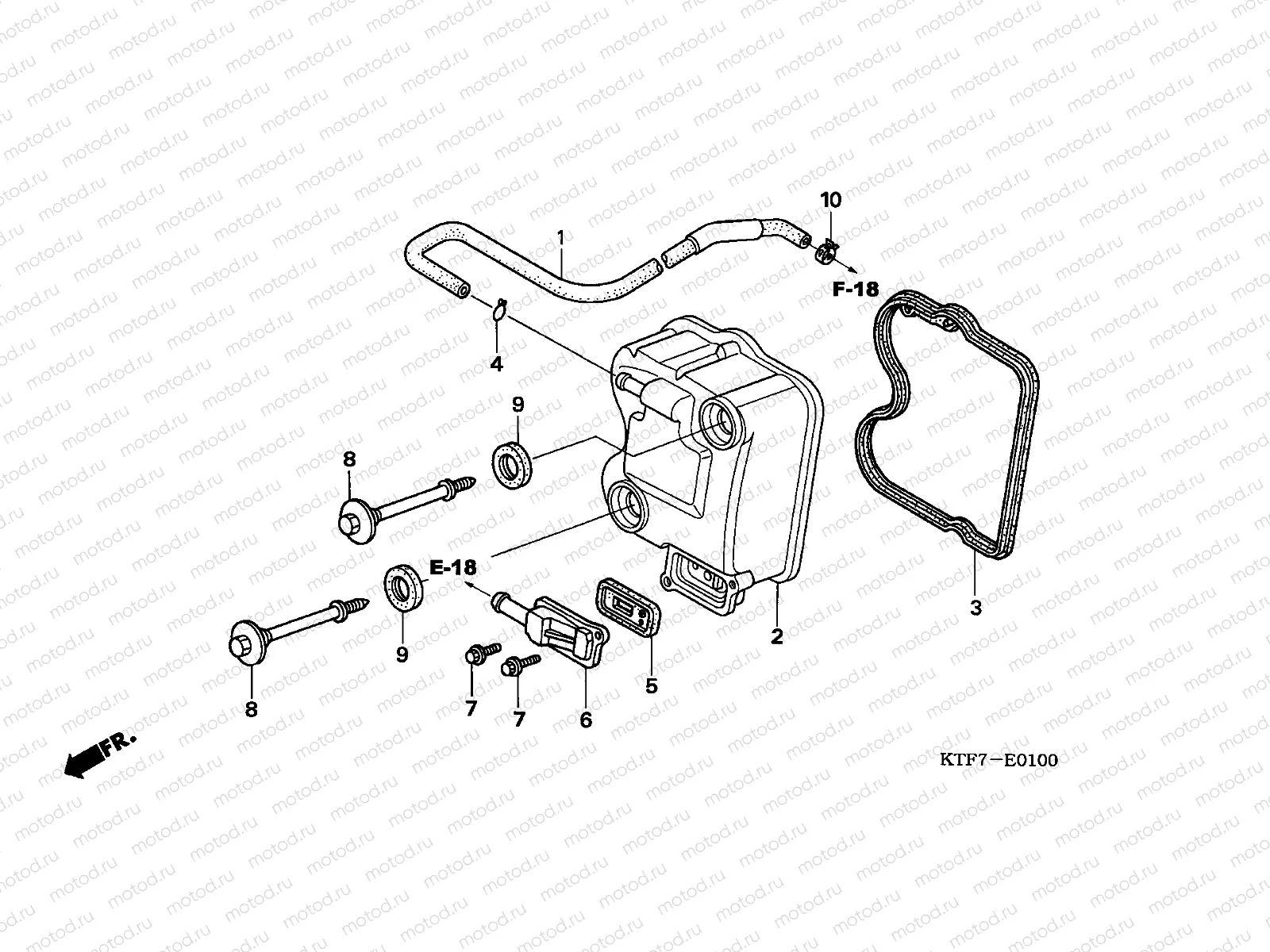 E-1 CYLINDER HEAD COVER