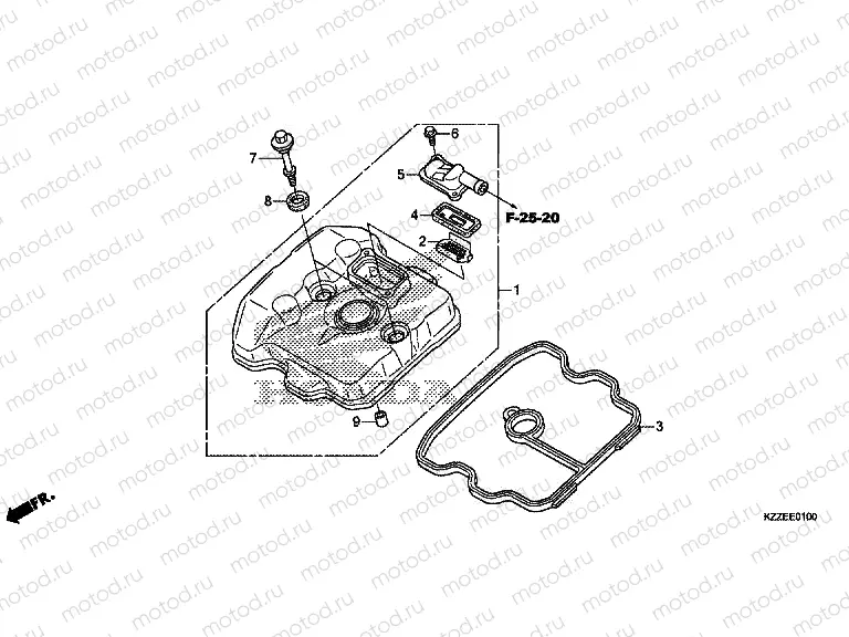 E-1 CYLINDER HEAD COVER
