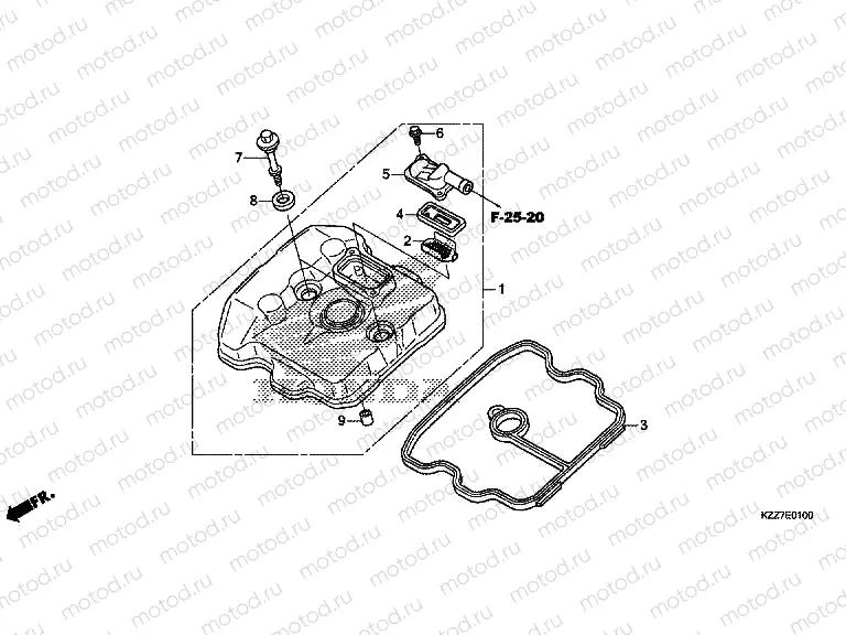 E-1 CYLINDER HEAD COVER