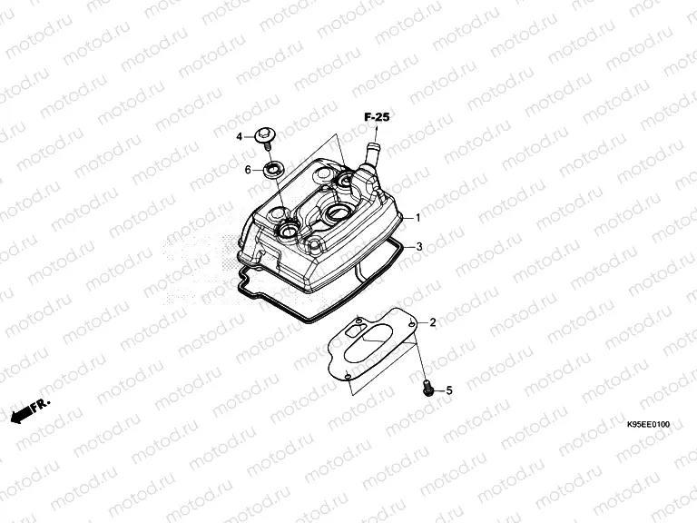 E-1 CYLINDER HEAD COVER