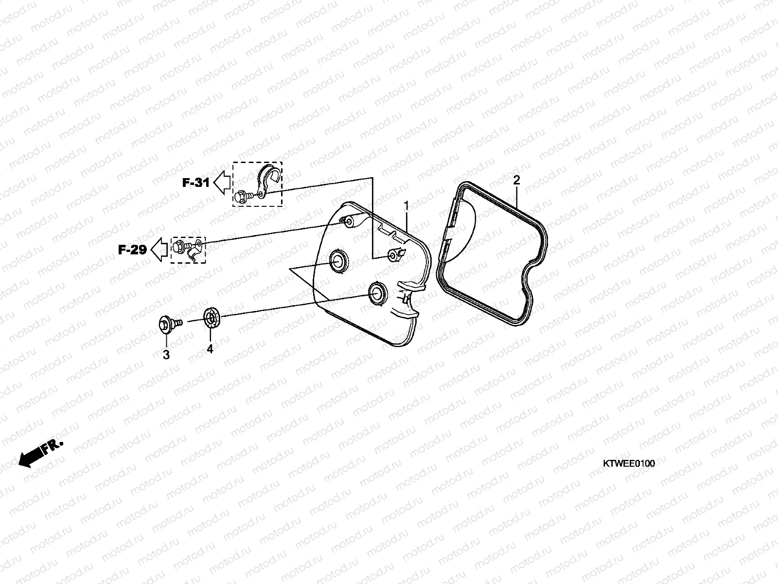 E-1 CYLINDER HEAD COVER