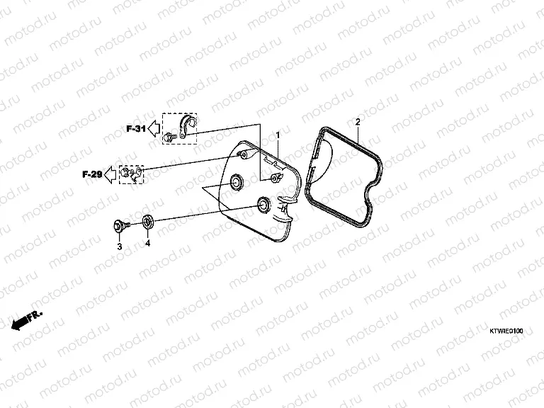 E-1 CYLINDER HEAD COVER