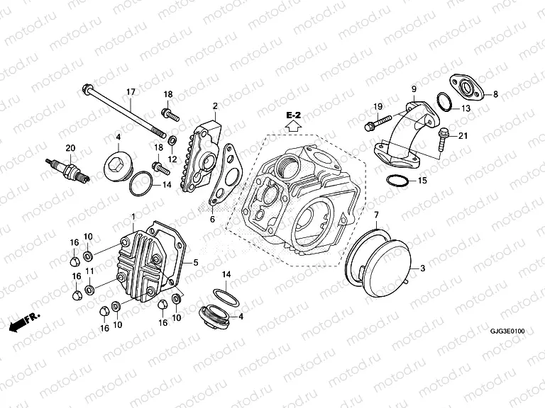 E-1 CYLINDER HEAD COVER