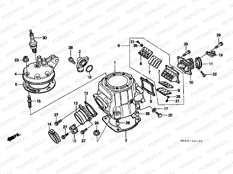 E-1 CYLINDER HEAD / CYLINDER